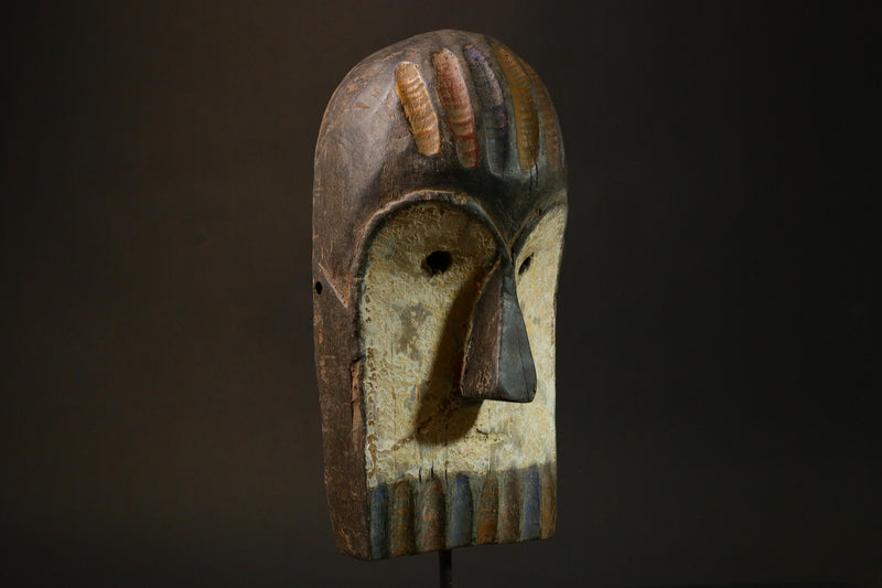 African Mask Hand Carved African Tribal Masks Lega Bwami Faces Unique Wooden Wall Decor G1611