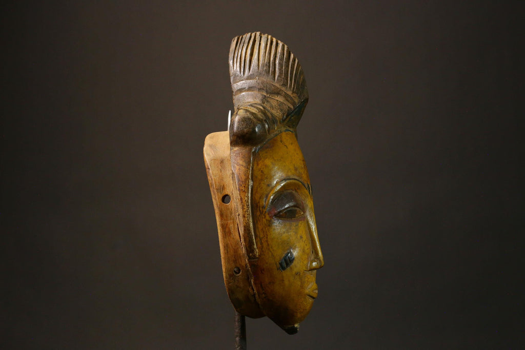 African Mask Hand-Carved African Guro Tribal Face Mask Unique Wooden Wall Hanging Art Decor 9249