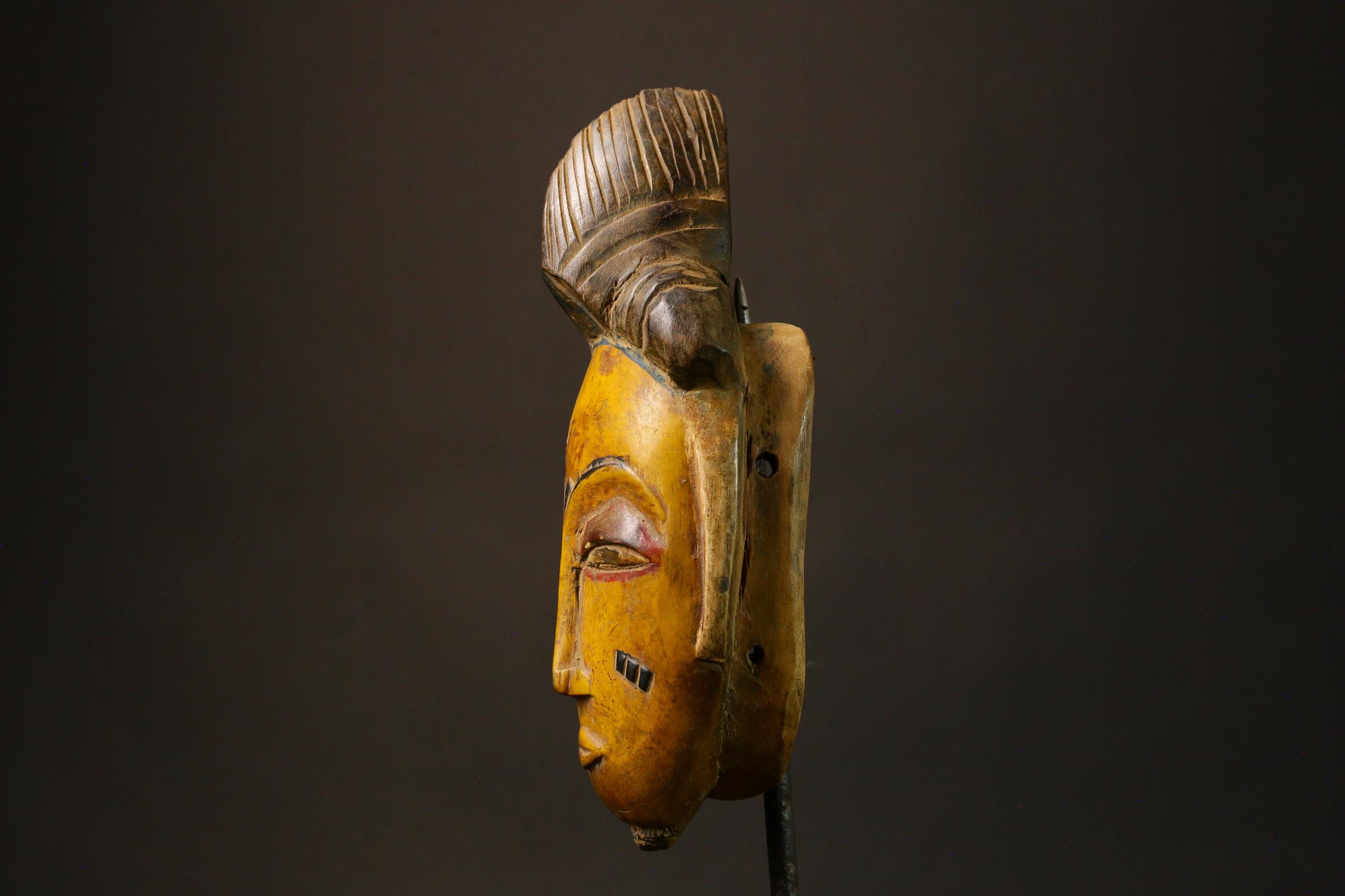 African Mask Hand-Carved African Guro Tribal Face Mask Unique Wooden Wall Hanging Art Decor 9249