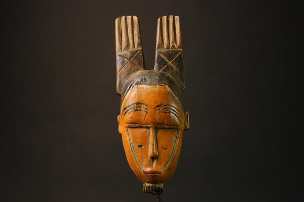 African Mask Hand-Carved African Guro Tribal Masks Unique Wooden Wall Hanging Art Decor 9246