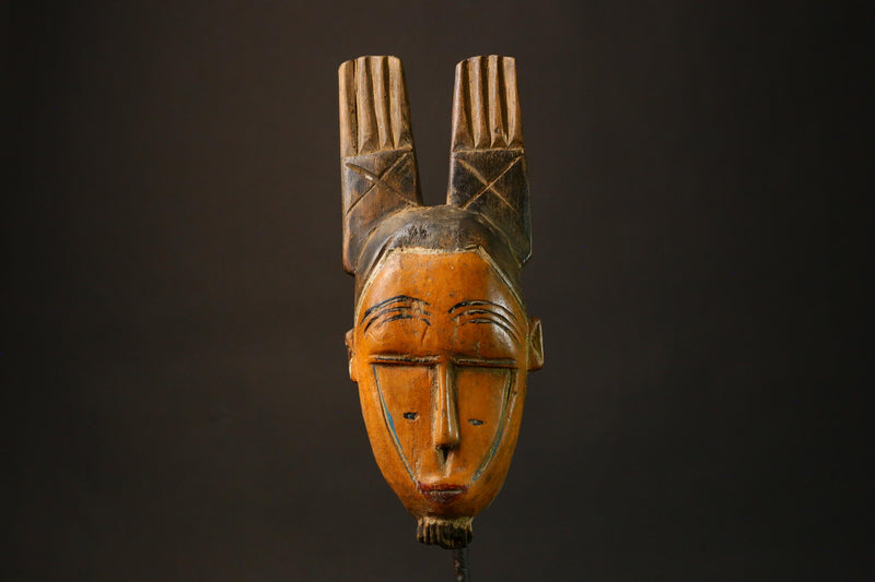 African Mask Hand-Carved African Guro Tribal Masks Unique Wooden Wall Hanging Art Decor 9246