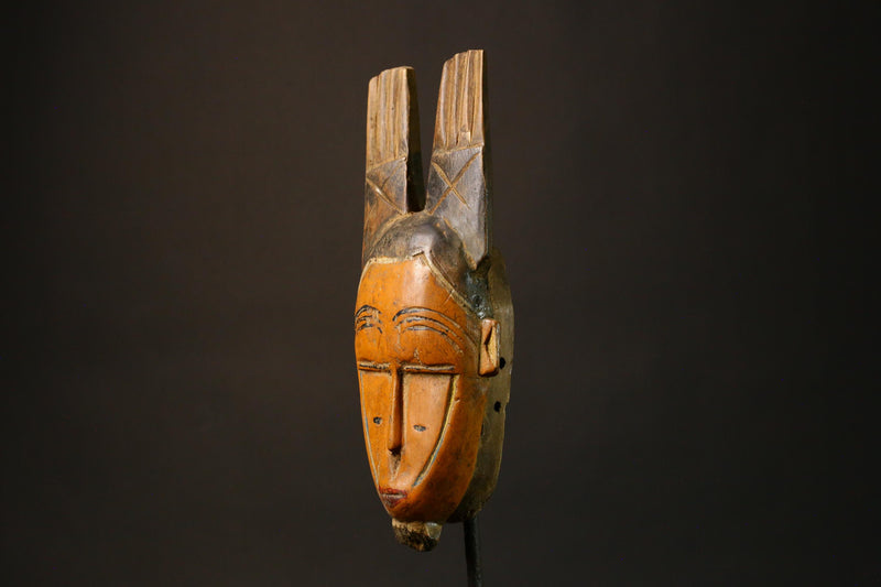 African Mask Hand-Carved African Guro Tribal Masks Unique Wooden Wall Hanging Art Decor 9246