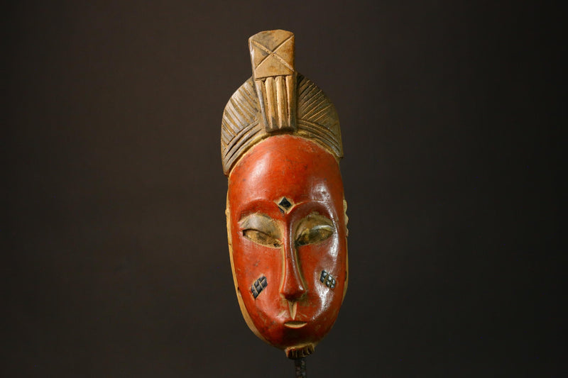 African mask Hand-Carved Guro Tribal Face Mask Unique Wooden Wall Art Decor 9243