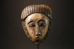 African mask Antique Hand-Carved Guro Mask African Primitive Art Wooden Home Decor Collectible 7993