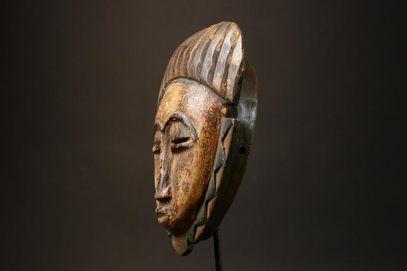 African mask Antique Hand-Carved Guro Mask African Primitive Art Wooden Home Decor Collectible 7993