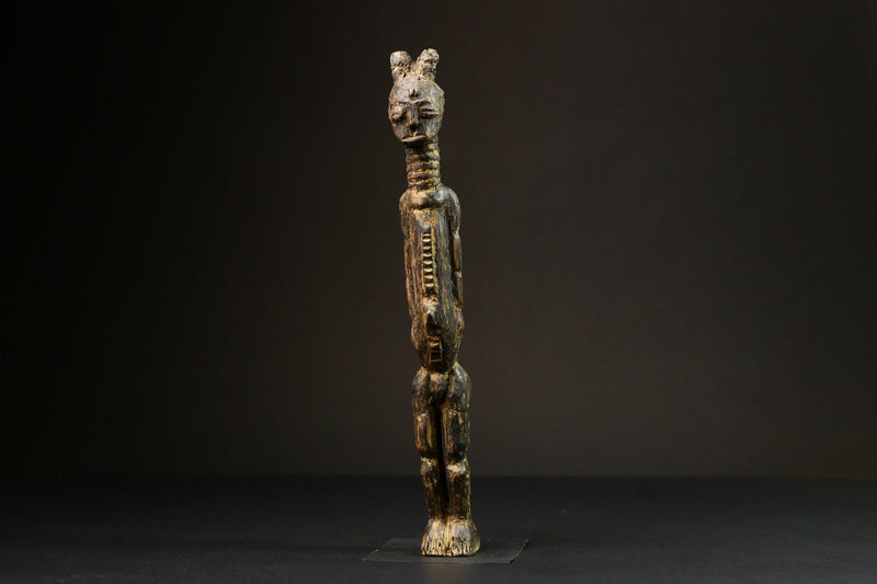 African Nkisi N'kondi Power Figure primitive art Carved Wooden Tribal Art Decor -G1571