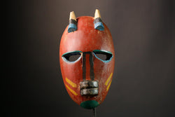 African mask Handcrafted African Lega Mask from Congo Unique Bwami Tribal Wall Art Decor Authentic Handcrafted Decor - G3473