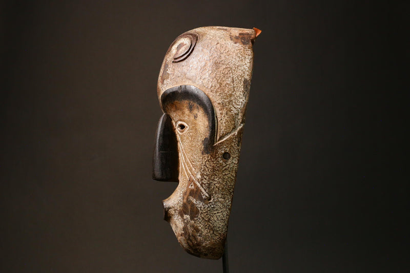 African Handcrafted African Fang Mask Unique Tribal Wood Wall Hanging Art Decor G3223