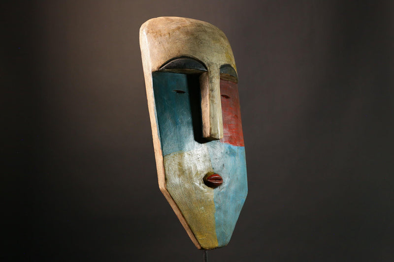 African mask Antique Wood Mask Unique Lega Mask Wall Art for Home Decor Stunning Accent Piece - G3464