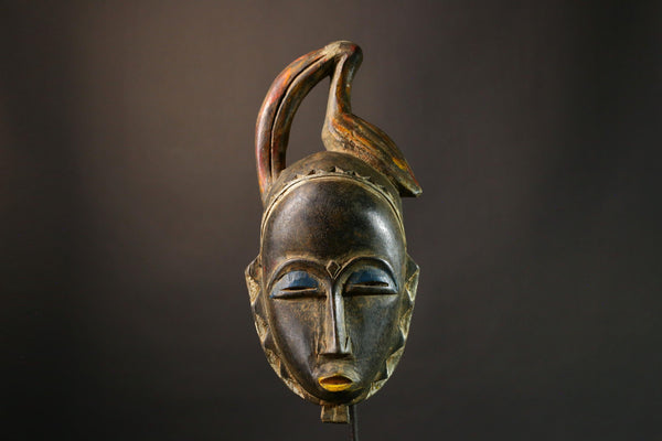 African mask Authentic Guro Style Tribal Mask Unique Cultural Collectible Art Perfect for Home Decor and Gifts-G1882