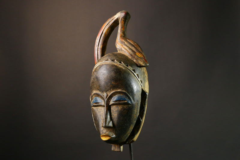 African mask Authentic Guro Style Tribal Mask Unique Cultural Collectible Art Perfect for Home Decor and Gifts-G1882