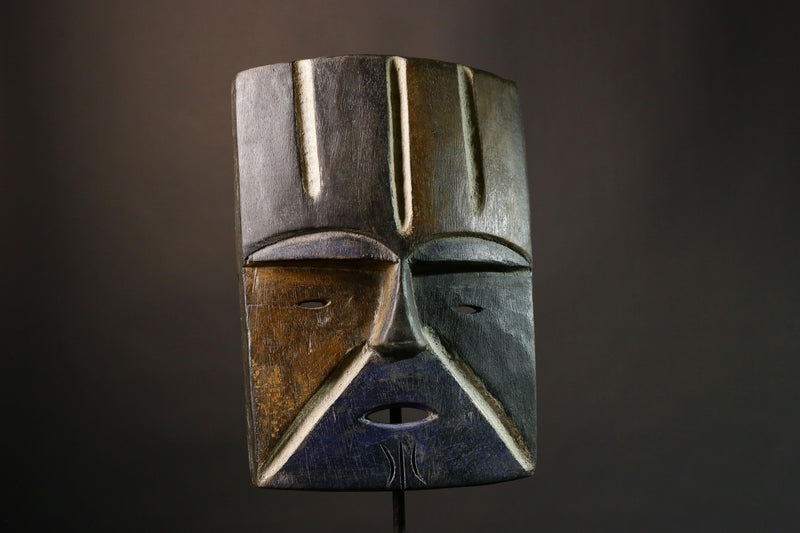 African Masks Large Lega Idimu Mask Unique Bwami Tribal Art for Discerning Collectors and Home Decor- G1879