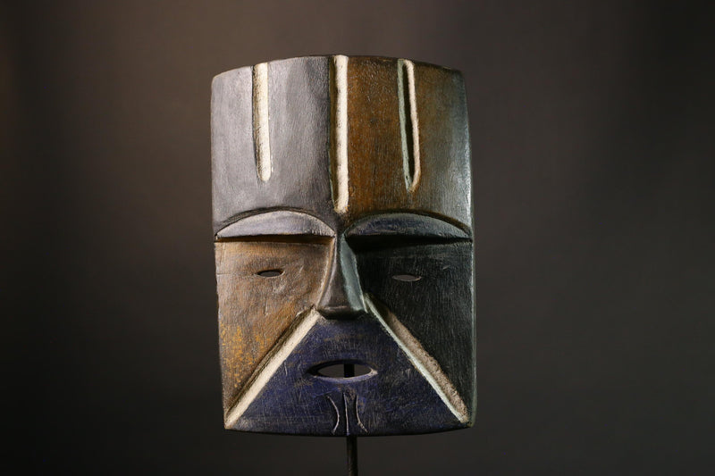 African Masks Large Lega Idimu Mask Unique Bwami Tribal Art for Discerning Collectors and Home Decor- G1879