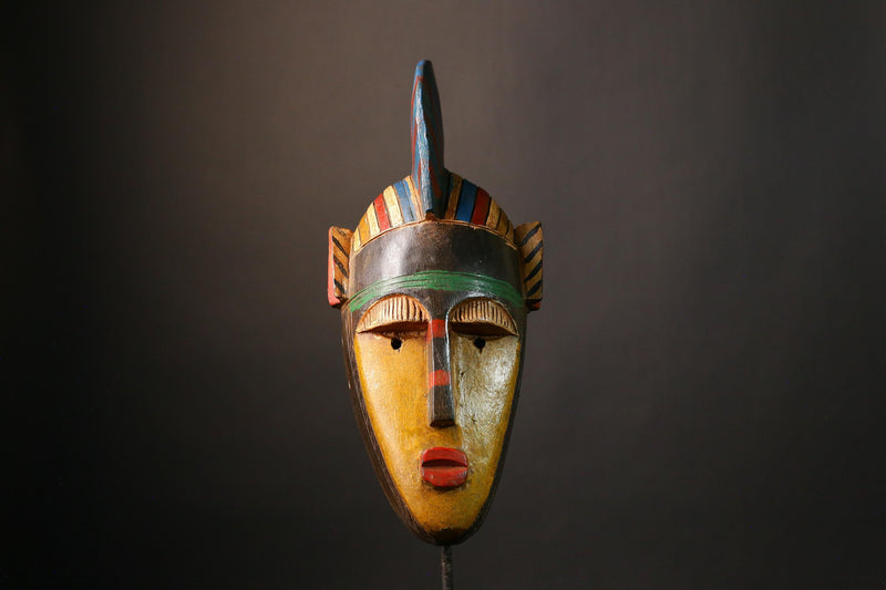 African Dan Bambara wooden mask hand carved Home Décor Tribal masks for wall-G3497