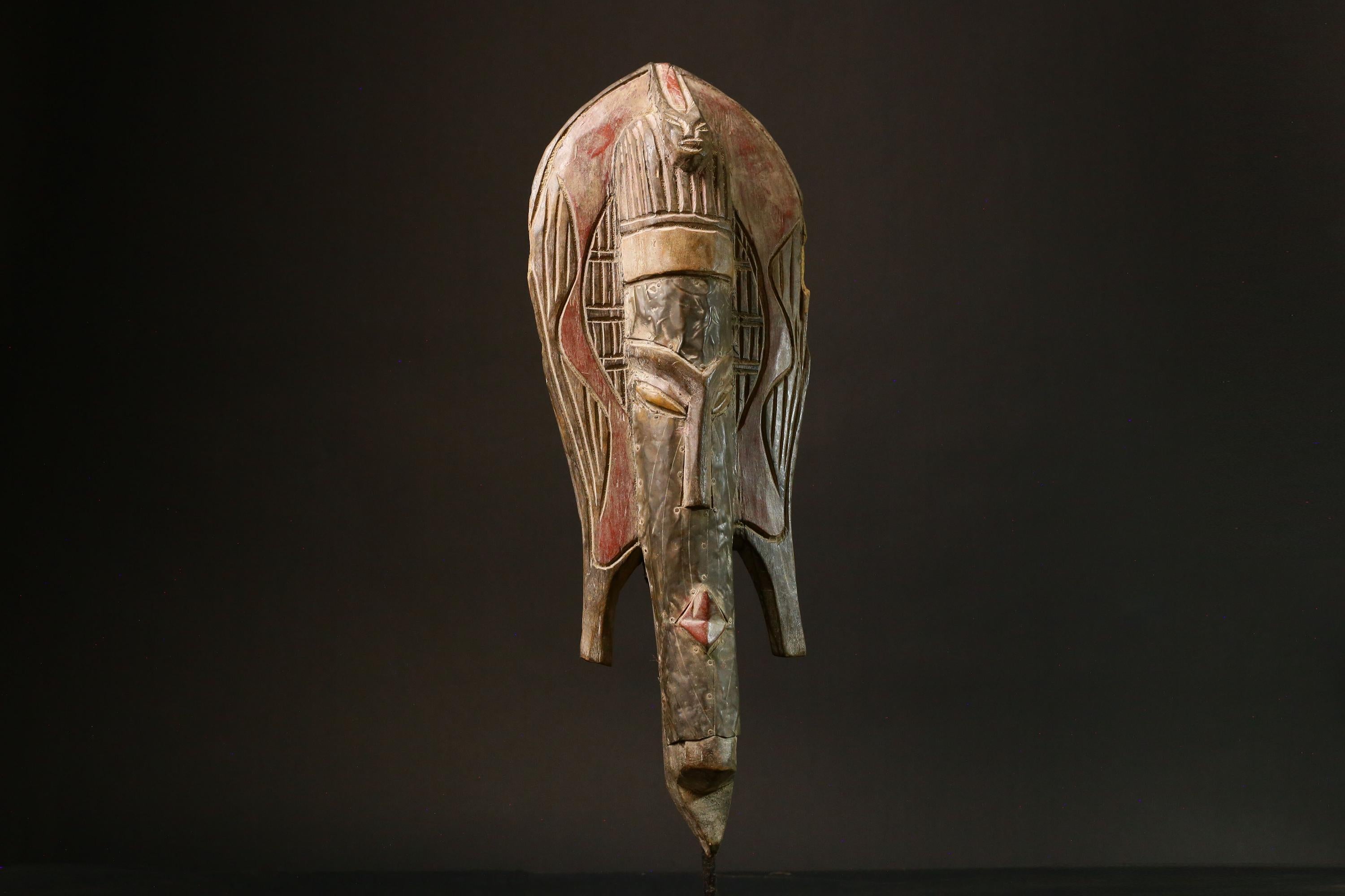 African Mask Hand-Carved African Tribal Wood Masks Stunning Decorative Wall Art for Home Decor Unique Artisan Craft Beautiful-8005