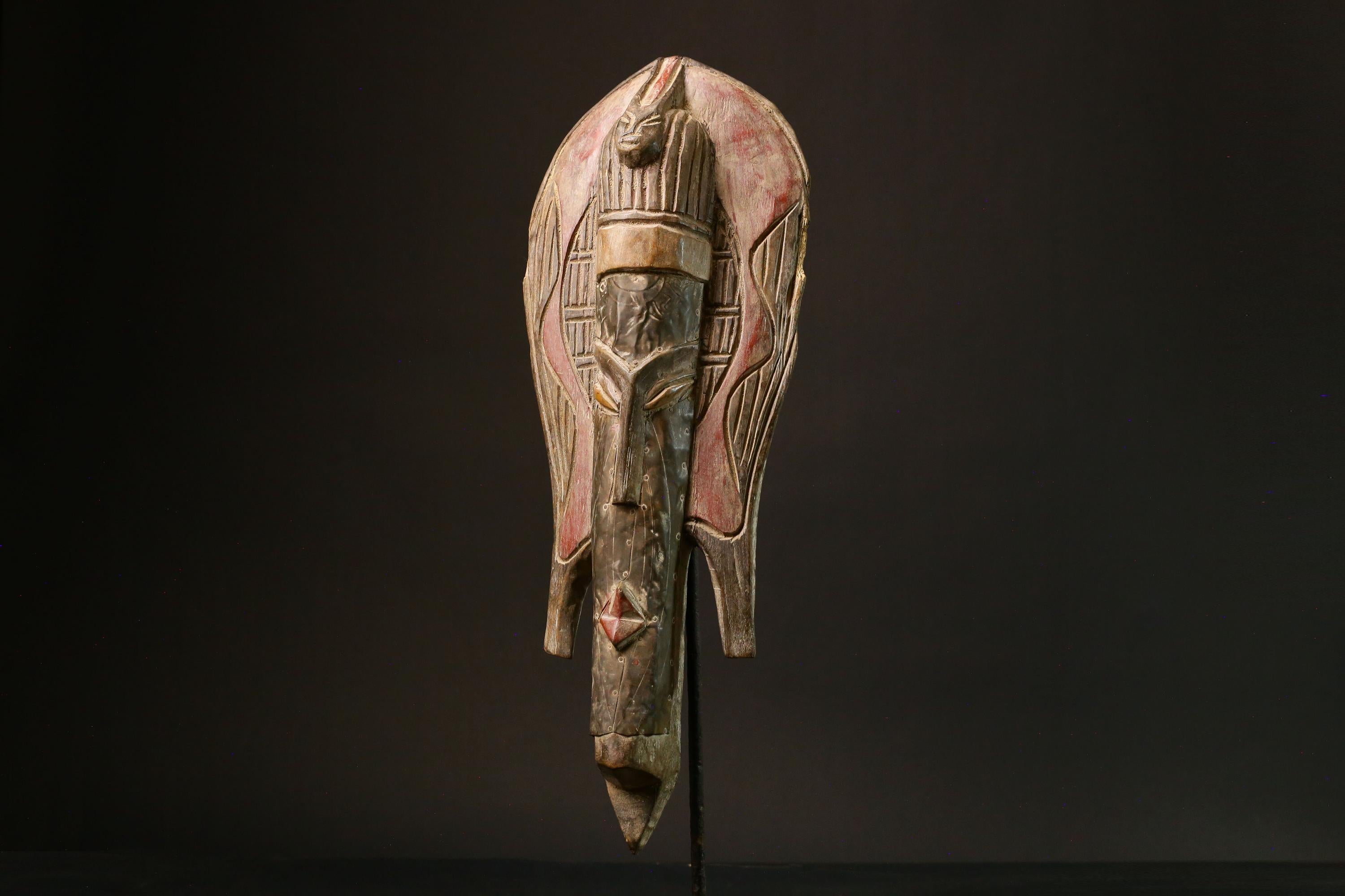African Mask Hand-Carved African Tribal Wood Masks Stunning Decorative Wall Art for Home Decor Unique Artisan Craft Beautiful-8005