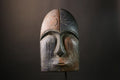 Authentic African Hand Carved Bwami Lega Tribal Face Mask Unique Wood Wall Hanging Decor Cultural Art Piece for Home Accent - G1947