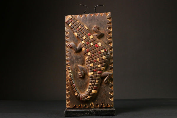 African Door Unique Antique Mali Art Decorative Collectible Piece Rustic Home Decor Cultural Heritage Wall Accent-G3255