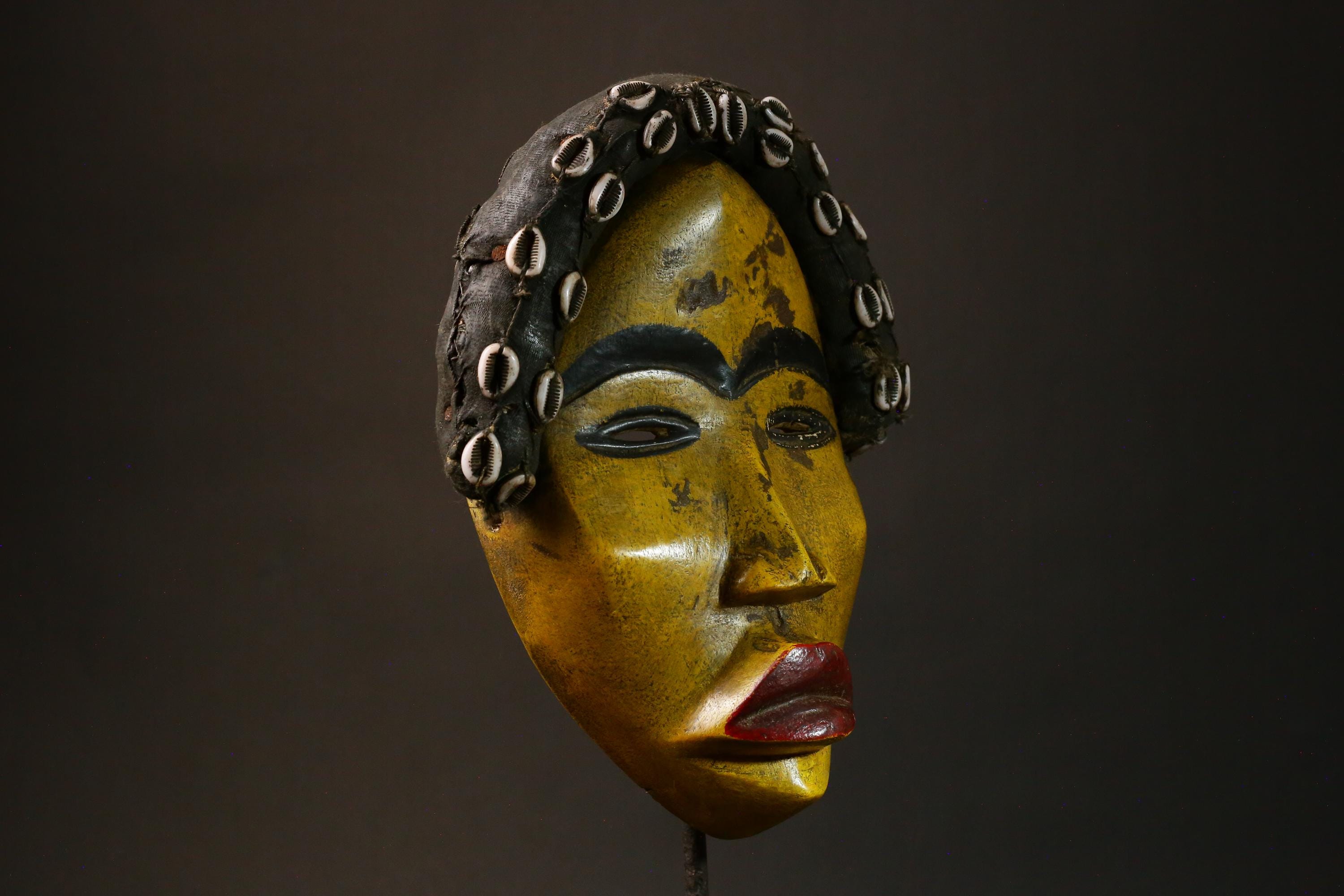 African Authent Zakpai Mask Handcrafted Tribal Art from Côte d'Ivoire and Liberia Unique Wall Decor Piece for Home Display - G3277