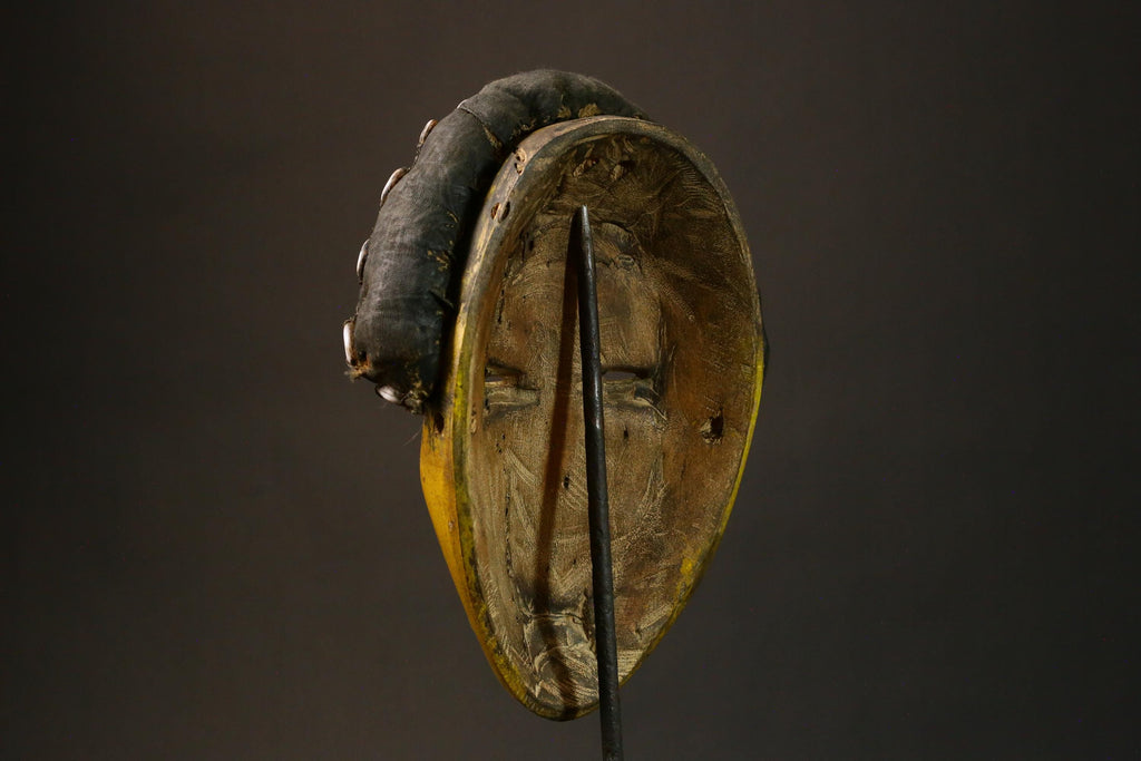 African Authent Zakpai Mask Handcrafted Tribal Art from Côte d'Ivoire and Liberia Unique Wall Decor Piece for Home Display - G3277