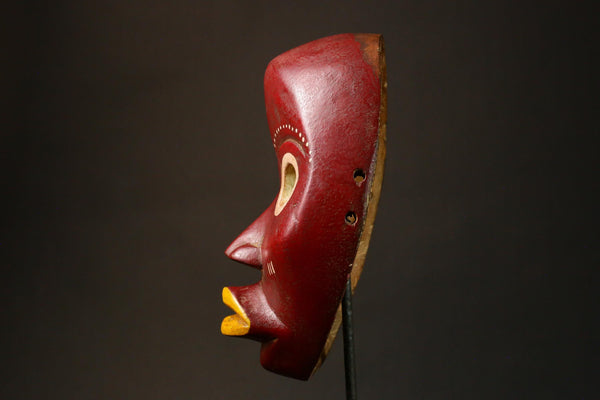 African Authent Zakpai Mask Handcrafted Tribal Art from Côte d'Ivoire and Liberia Unique Wall Decor Piece for Home Display - G3276