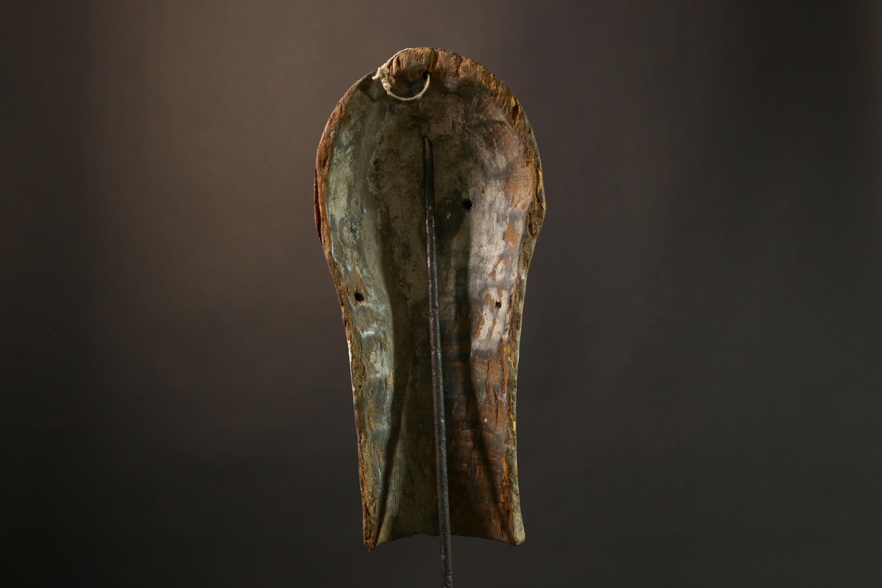 African Tribal Songye Wall Mask, Hand-Carved Wooden Art Piece, Unique Cultural Decor for Home and Gallery Display, Stunning Heritage -G1910
