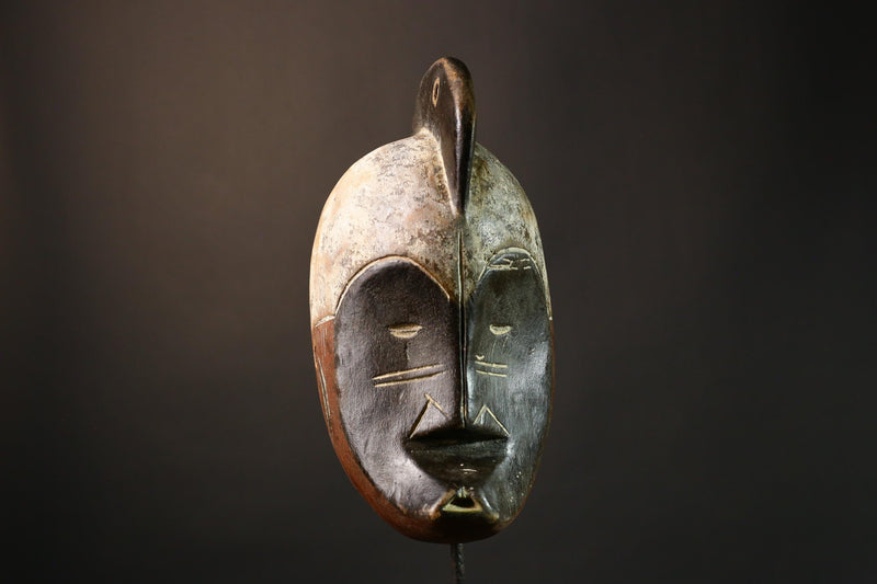 African mask Authentic Fang Ngil Mask | Unique Wall Decor | Handcrafted Art Collectible | Stunning African Cultural Piece - G3541