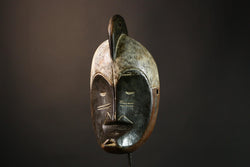 African mask Authentic Fang Ngil Mask | Unique Wall Decor | Handcrafted Art Collectible | Stunning African Cultural Piece - G3541