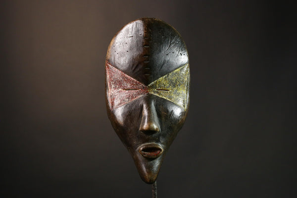 African Mask Authentic Lega Mask | Congo Bwami Cultural Art | Unique Home Décor | Handcrafted Wall Mask for Elegant Interiors - G3540