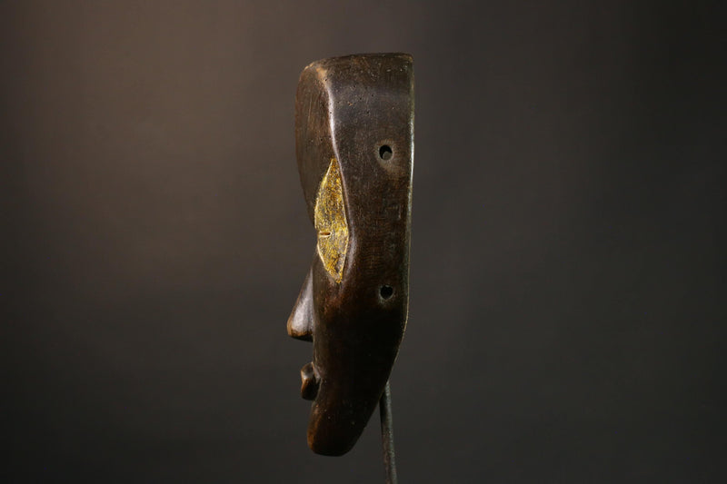 African Mask Authentic Lega Mask | Congo Bwami Cultural Art | Unique Home Décor | Handcrafted Wall Mask for Elegant Interiors - G3540