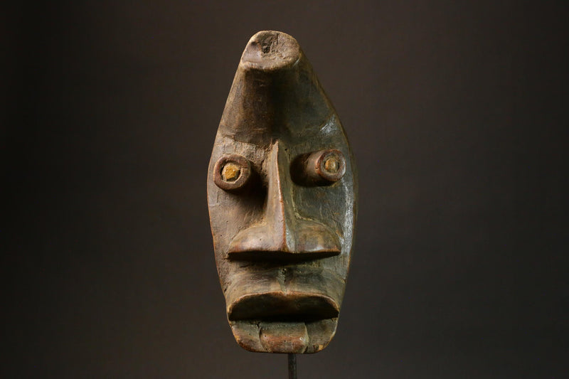 African mask Handmade Carved Wood Masks Unique Tribal Art from the Dan People Perfect for Home Decor Authentic Collectible Art Piece - 6380