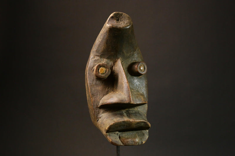 African mask Handmade Carved Wood Masks Unique Tribal Art from the Dan People Perfect for Home Decor Authentic Collectible Art Piece - 6380