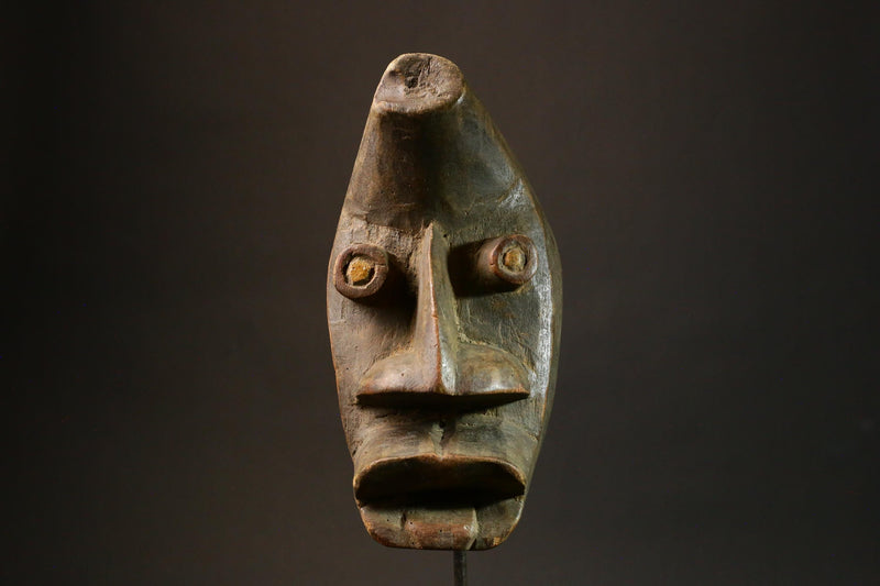 African mask Handmade Carved Wood Masks Unique Tribal Art from the Dan People Perfect for Home Decor Authentic Collectible Art Piece - 6380