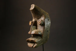 African mask Handmade Carved Wood Masks Unique Tribal Art from the Dan People Perfect for Home Decor Authentic Collectible Art Piece - 6380