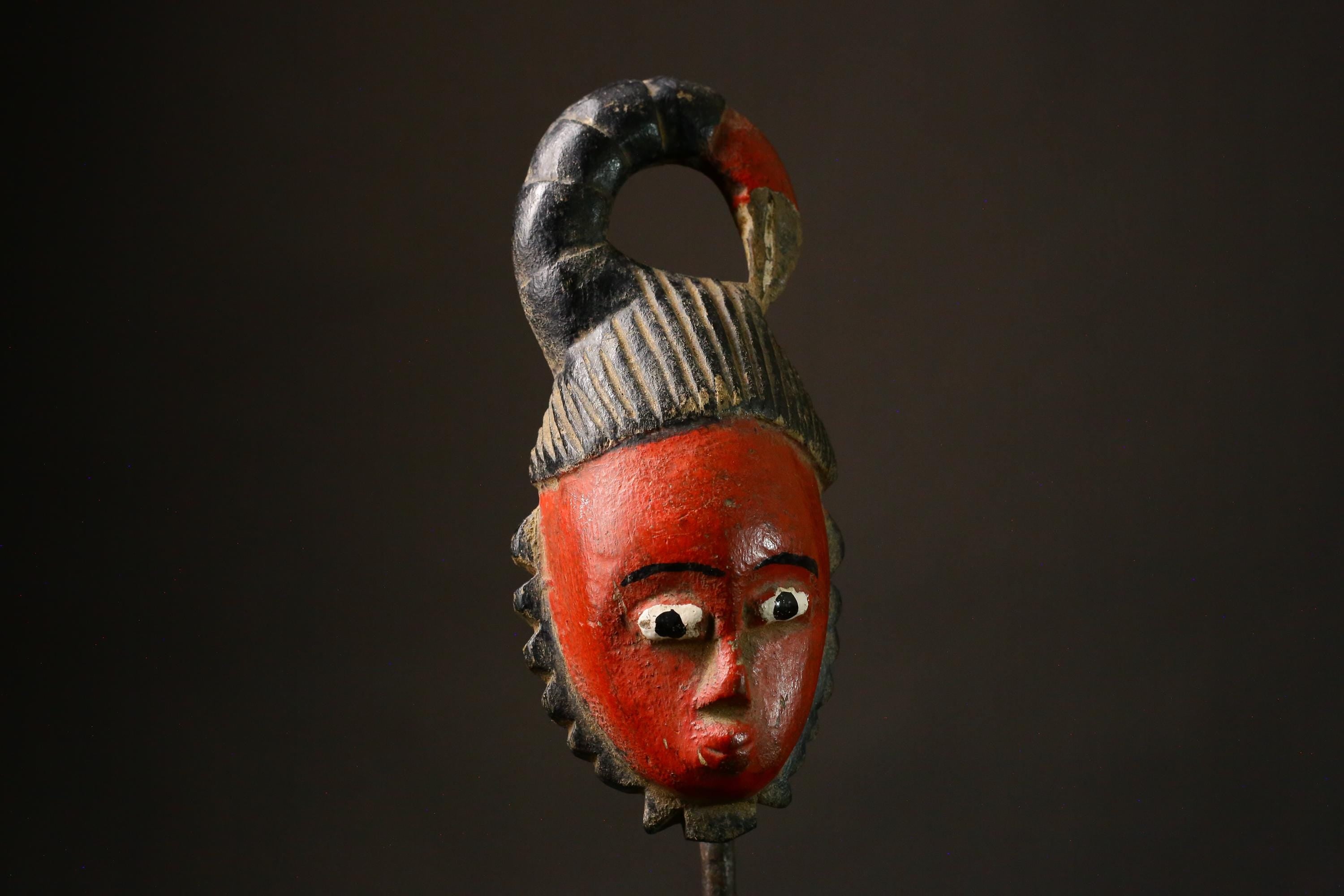 African Guro Protector Mask Handmade Vintage Wall Hanging Authentic Tribal Art Unique Home Decor Piece for Display - G3285