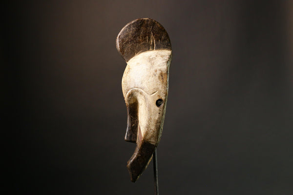 African mask Authentic Fang Mask | Ngil Mask with Solemn Expression | Unique Wall Art Decor for Cultural Heritage - G3555