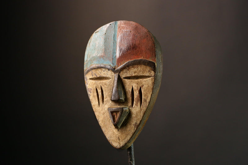 African mask Lega Masks Authentic Handcrafted Hanging Decor Unique Tribal Art for Home Cultural Wall Accent - G3550