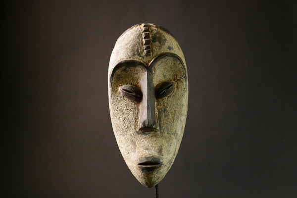 African masks Authentic African Lega Tribal Wood Carved Wall Mask | Unique Ethnic Home Decor Art | Handcrafted Cultural Piece - G1703