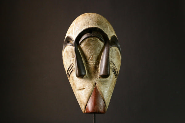 African masks Authentic Antique Triple Lega Mask | Unique Tribal Art from Congo | Cultural Heritage Decor | Handcrafted Art Piece - 9292