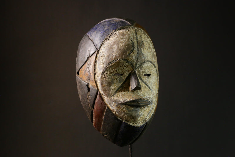 African Mask | Igbo Gabon Wall Hanging | Primitive Collectibles | Unique Home Decor | Handcrafted Cultural Art - G1686