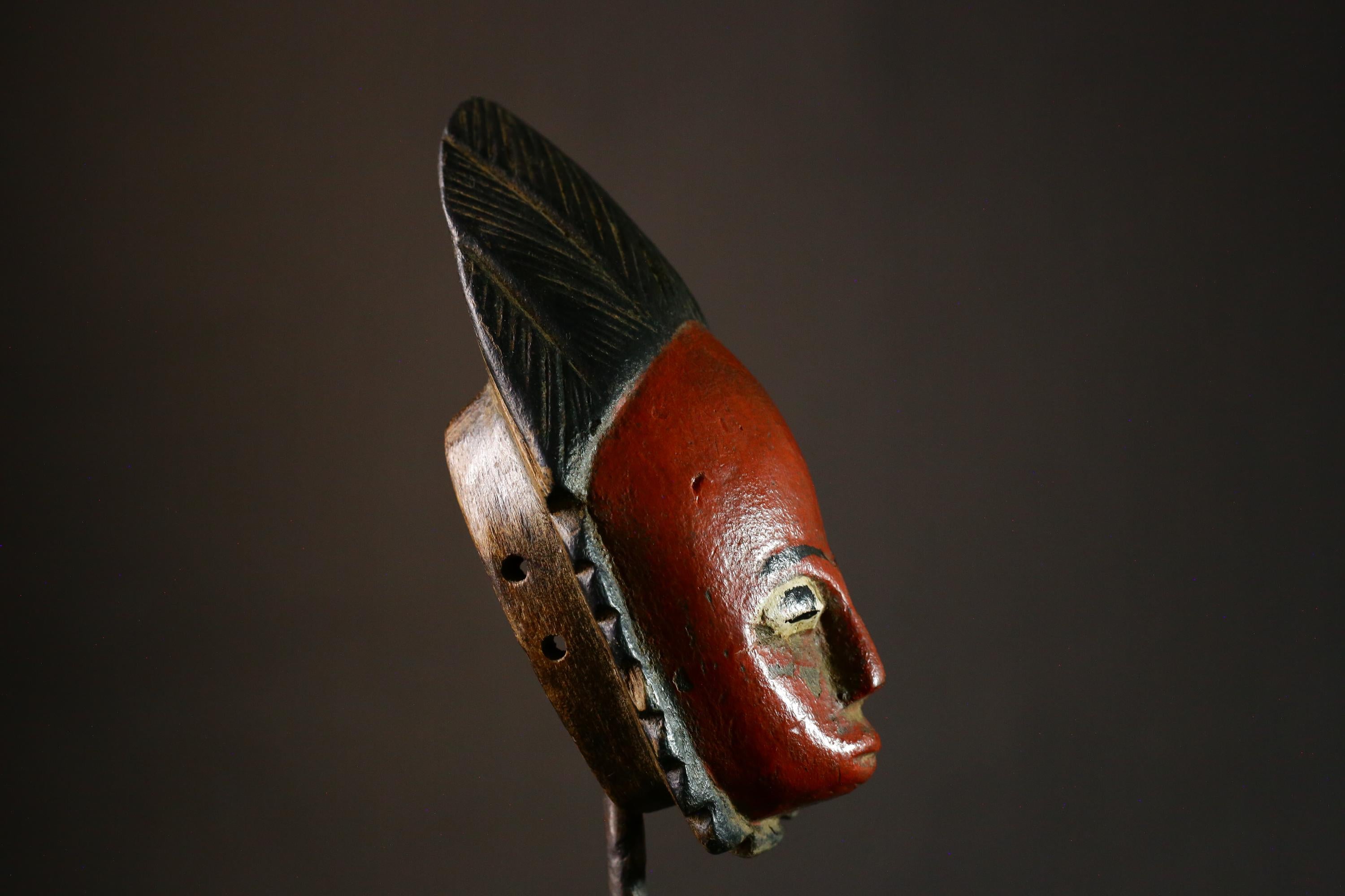 African Antique wood Hand Beautiful african mask Wood guro Masks for wall-G3302