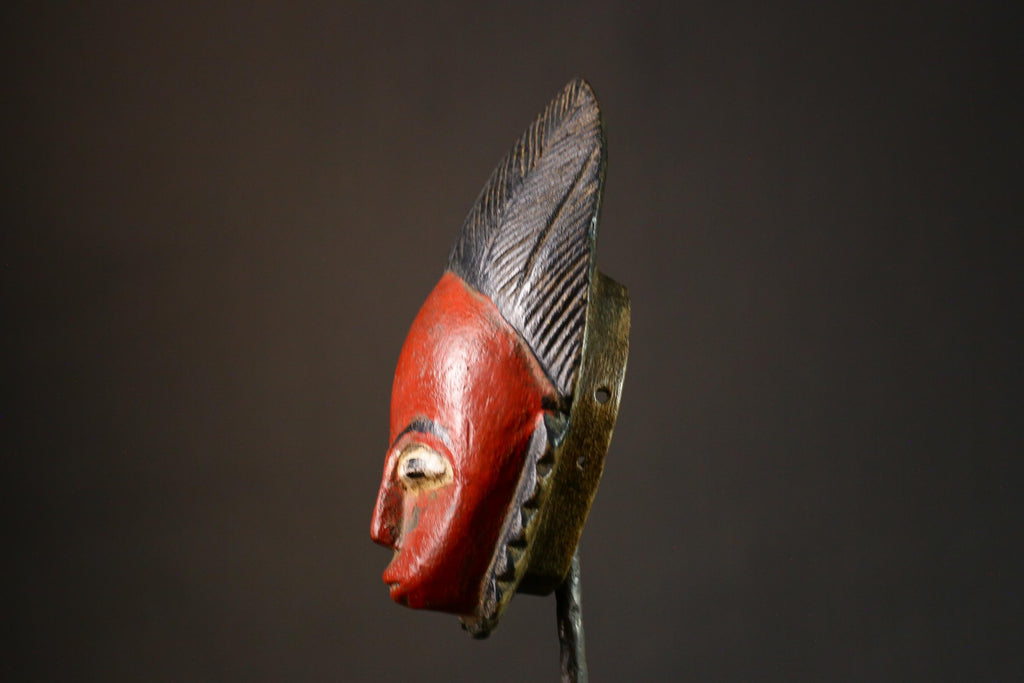 African Antique wood Hand Beautiful african mask Wood guro Masks for wall-G3302