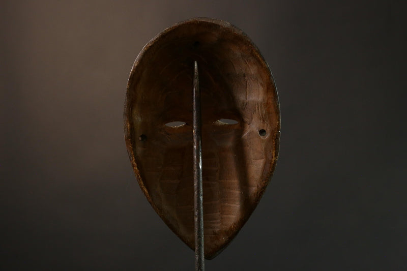 African Ibo Okoroshi Oma Water Spirit Wood Mask from Nigeria - Authentic Tribal Art for Unique Home Decor and Cultural Enrichment-G3570