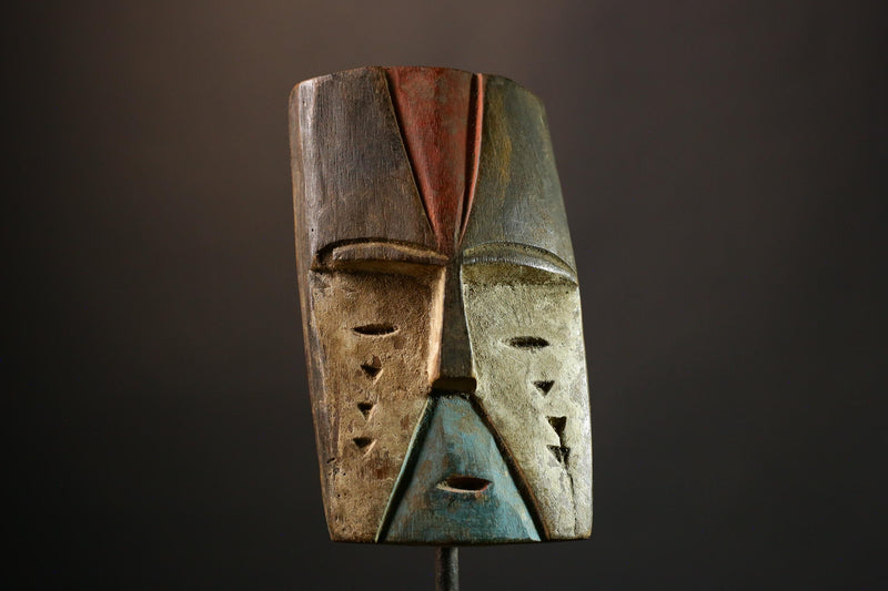 African Rare Large African Mask Superb Old Mitsogo Tsogho Wood Art from Gabon Unique Collectible Decor G3565