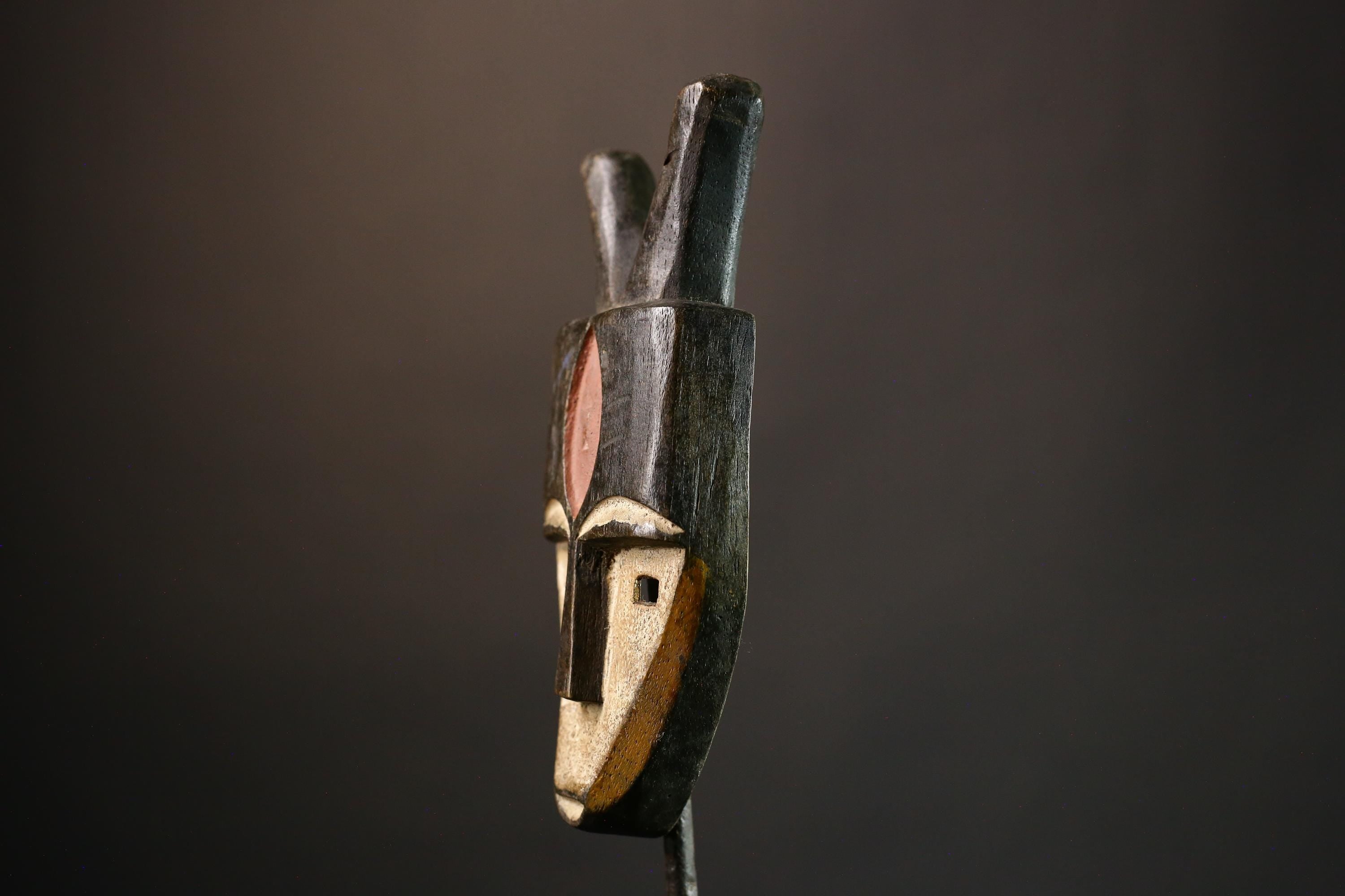 African Exquisite Fine Eastern Pende Mask | Unique Art from Democratic Republic of Congo | Collectible Decor-G3564