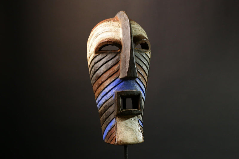 African Authentic Songye Kifwebe Mask Central African Tribal Art from Congo & Zambia Unique Decor G3563