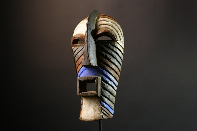 African Authentic Songye Kifwebe Mask Central African Tribal Art from Congo & Zambia Unique Decor G3563