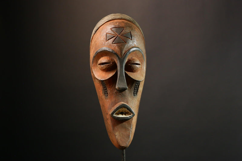 African Early Fang Mask Tribal Art from Cameroon/Gabon Handcrafted Wooden Wall Decor Rare Collectible Ethnic Piece Cultural Artifact -G3561