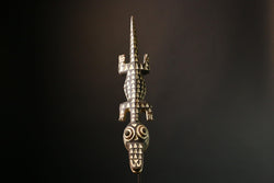 African Mask Wall Art - Unique Bobo Crocodile Design - Perfect for Ethnic Home Decor and Art Lovers - Cultural Statement Piece-G1497