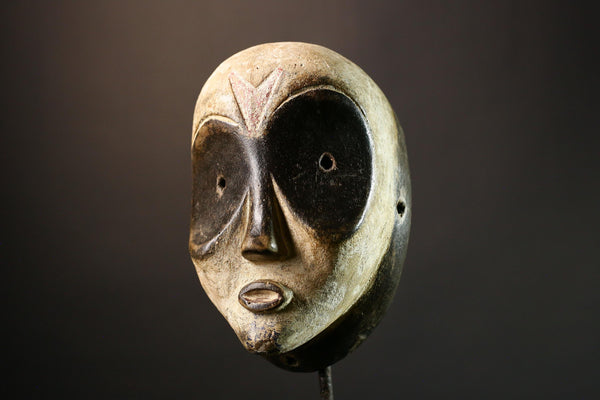 African Vintage Lega Mask - Traditional Tribal Wall Art - Unique Handcrafted Home Decor Piece - Distinctive Style -G3588